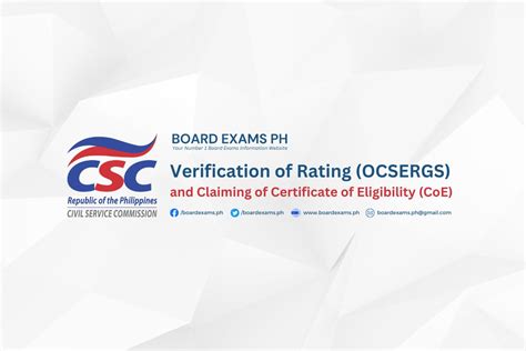 ocsergs verification of rating 2023